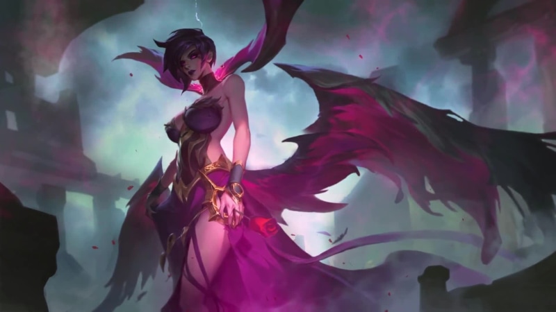 Morgana Pink Wings, League Of Legends Game Live Wallpaper