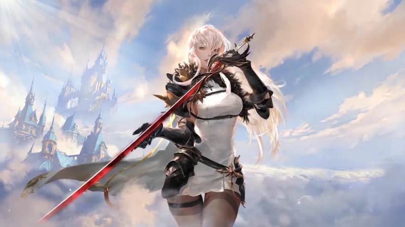 Seven Knights 2, Blonde with Sword Live Wallpaper
