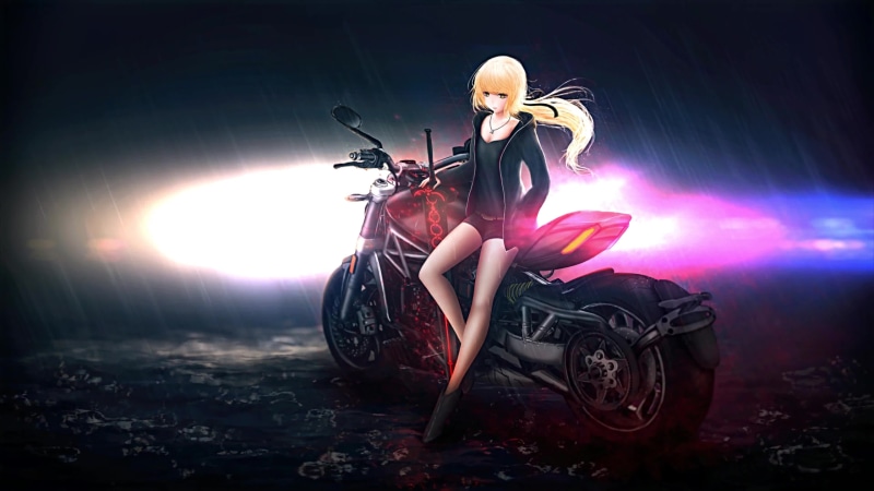 Saber Motored Cuirassier, Fate Zero, Bike Live Wallpaper