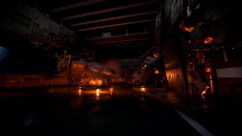 X Wing Burning, Star Wars: X Wing 4K Live Wallpaper