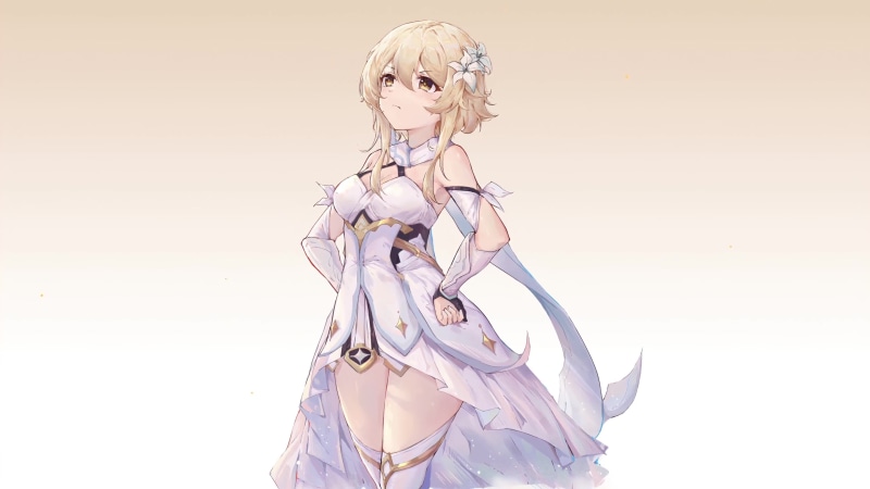 Cute Angry Lumine Genshin Impact 4K Live Wallpaper