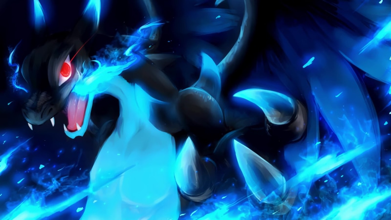 Mega Charizard X Pokemon Game 4K Live Wallpaper