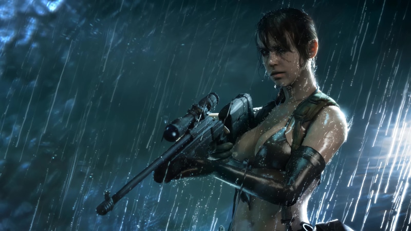 Quiet Assassin Girl with Sniper Rifle, Metal Gear Solid 5, 4K Live Wallpaper