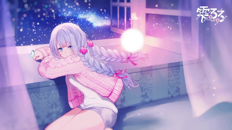Shizuku Lulu Window  Snow Virtual YouTuber 4K Live Wallpaper