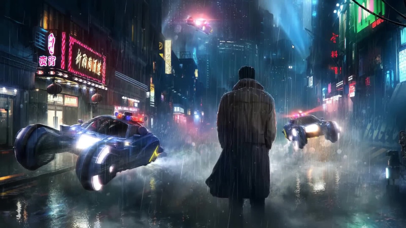 Joe K Standing In The Rain Blade Runner 2049 Live Wallpaper