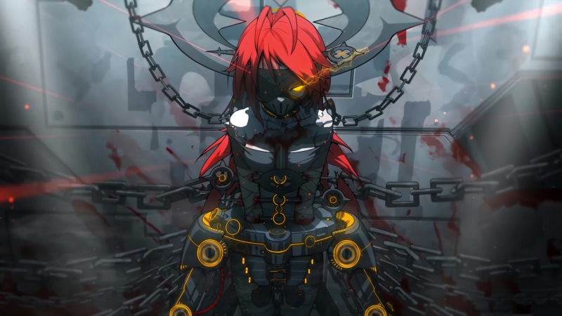 Chained Anime Girl Helluva 4K Live Wallpaper