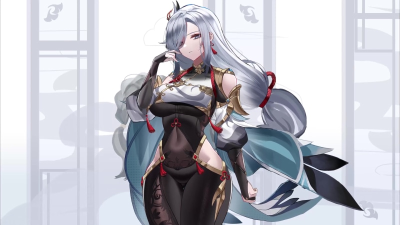 Cute Hot Shenhe from Genshin Impact 4K Live Wallpaper