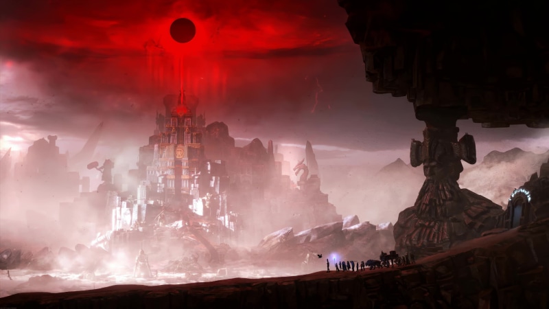 Fantasy Mystic Castle Under Eclipse 4K Live Wallpaper