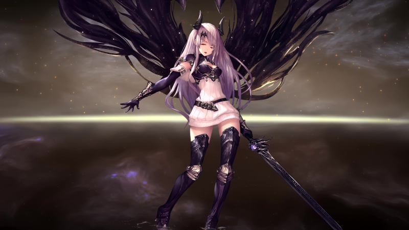 Arisa with Black Wings Shadowverse 4K Live Wallpaper