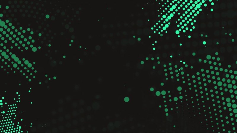Abstract Dark Green Dots 4K Live Wallpaper