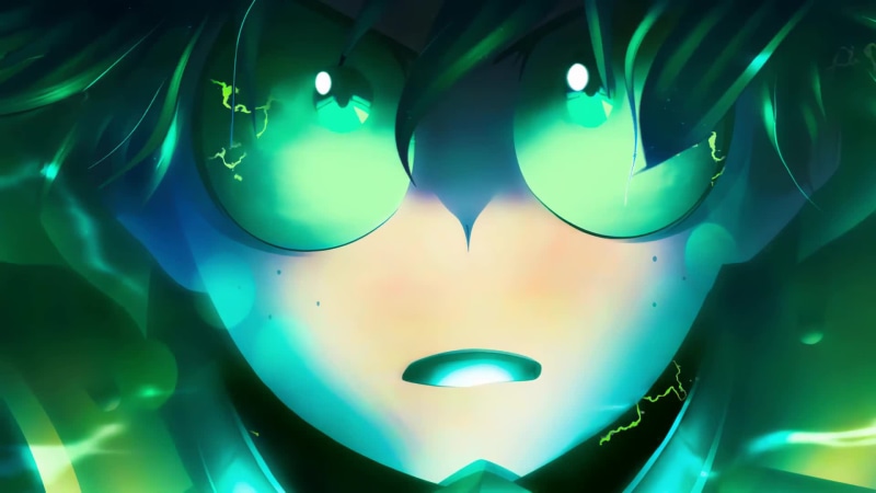 Deku Power Up Big Eyes My Hero Academia Live Wallpaper
