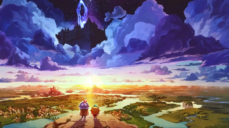 Guardian Tales Castle in The Clouds Game 4K Live Wallpaper