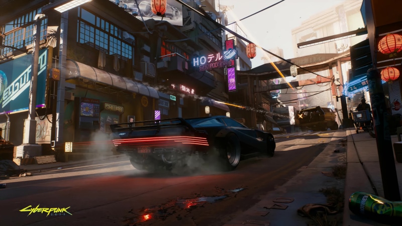 Quadra V-Tech Futuristic Cyberpunk 2077 Game 4K Live Wallpaper