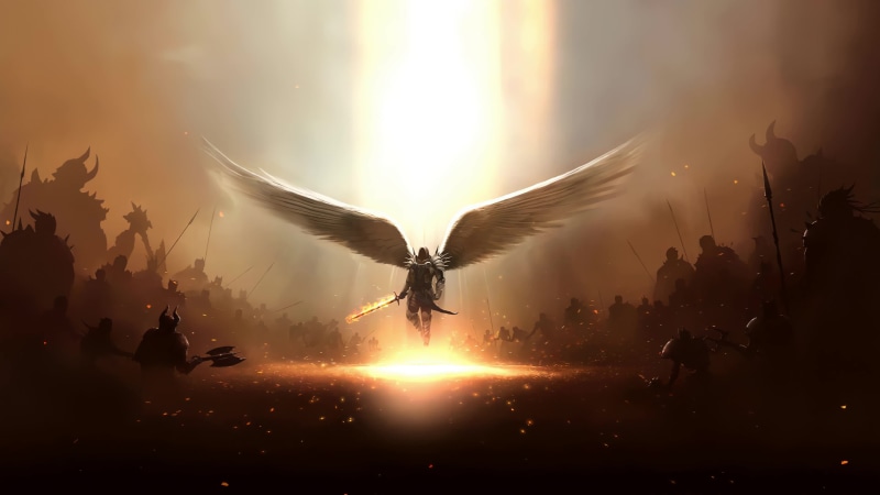 Archangel Dark Army Holy Battle 4K Live Wallpaper