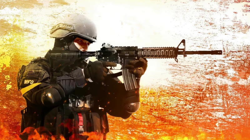 Swat Counter-Strike: Global Offensive Smoke Fire 4K Live Wallpaper