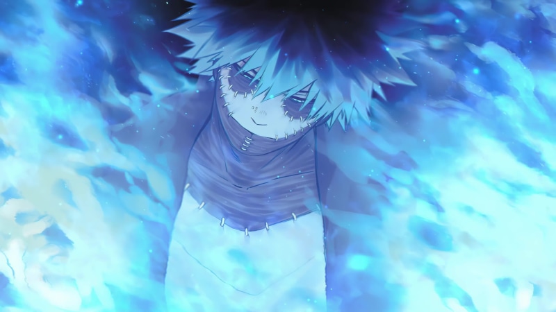 Dabi Villian Blue Fire My Hero Academia 4K Live Wallpaper