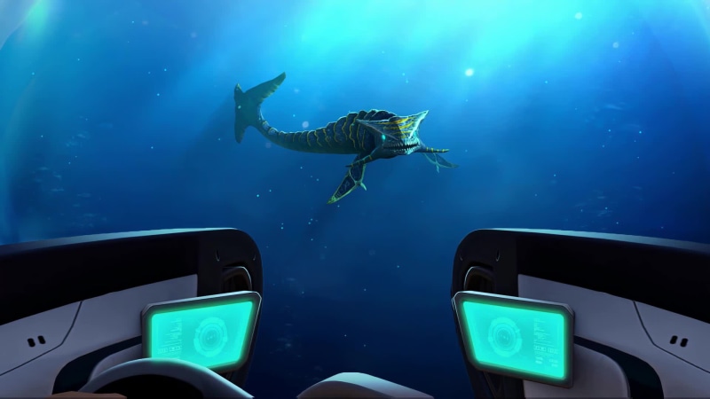The Boneshark Underwater Encounter Subnautica Live Wallpaper