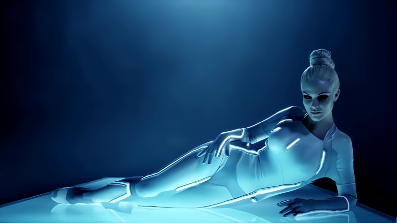 Tron Movie Beautiful Girl Live Wallpaper
