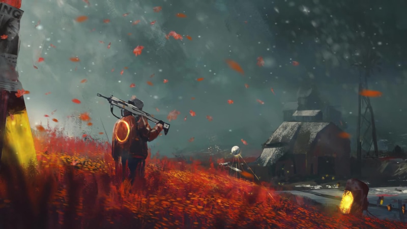 Destiny, Falling Leaves, Barn Fantasy Live Wallpaper