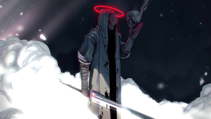 Demonic Entity, Red Halo, Darkness Skull, Fantasy 4K Live Wallpaper