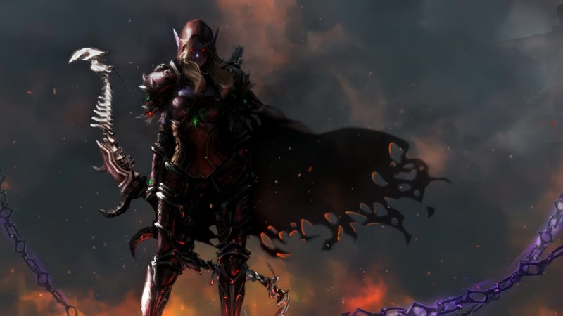 Sylvanas Windrunner, World Of Warcraft, Battle For Azeroth 4K Live Wallpaper