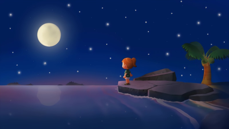 Star Night, Animal Crossing: New Horizons 8K Live Wallpaper