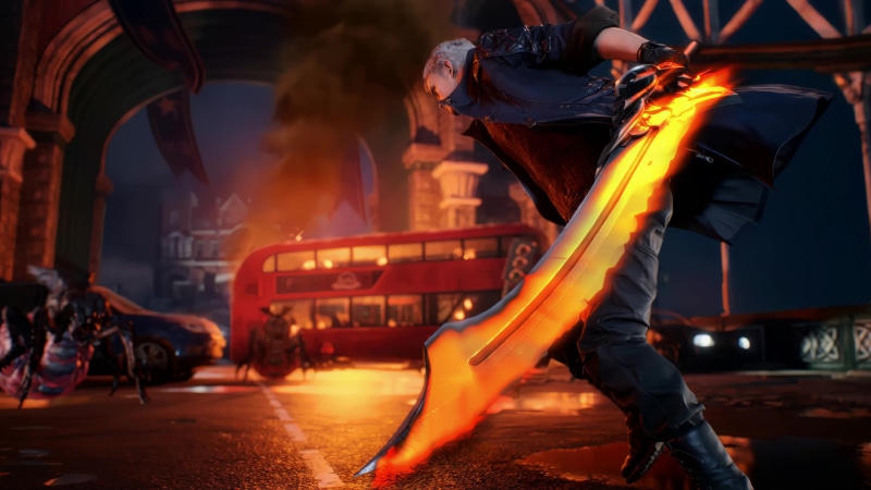 Nero with Red Queen, Devil May Cry 5 Game 4K Live Wallpaper