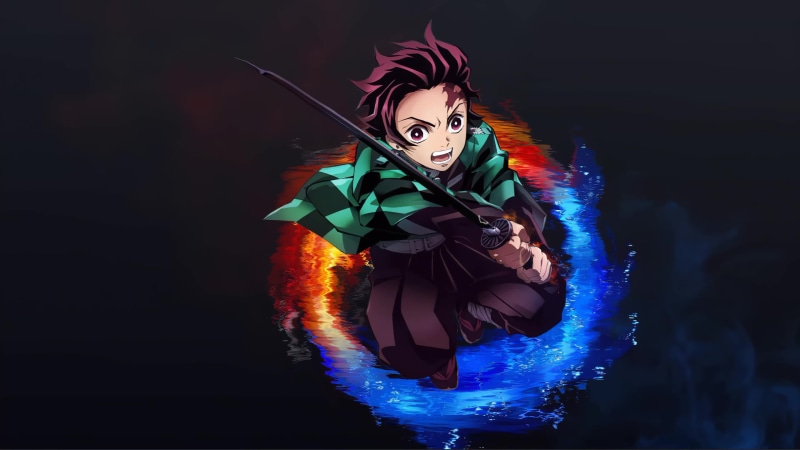 Demon Slayer Katana Circle Reflection 4K Live Wallpaper