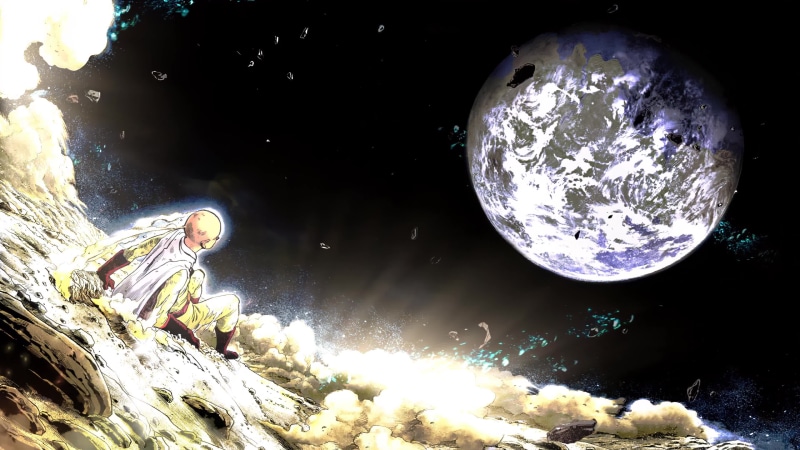Saitama, One Punch Man, Shooting Star 4K Live Wallpaper