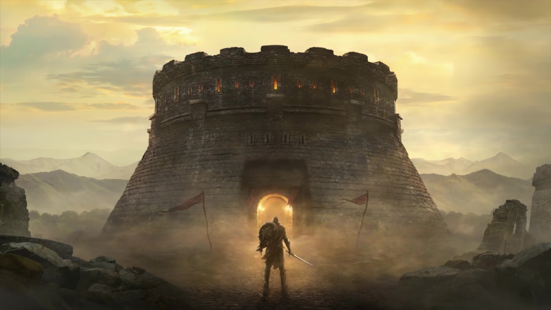 The Elder Scrolls: Blades Castle, Armored Warrior 4K Live Wallpaper