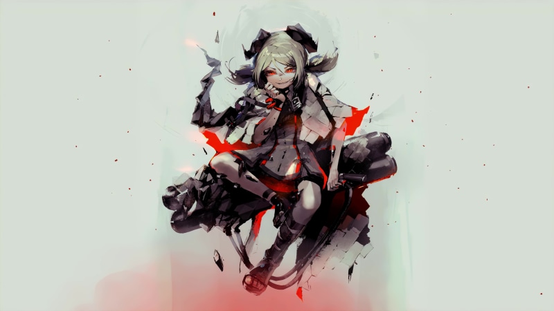 Ifrit, Cute Girl with Horns Arknights 8K Live Wallpaper