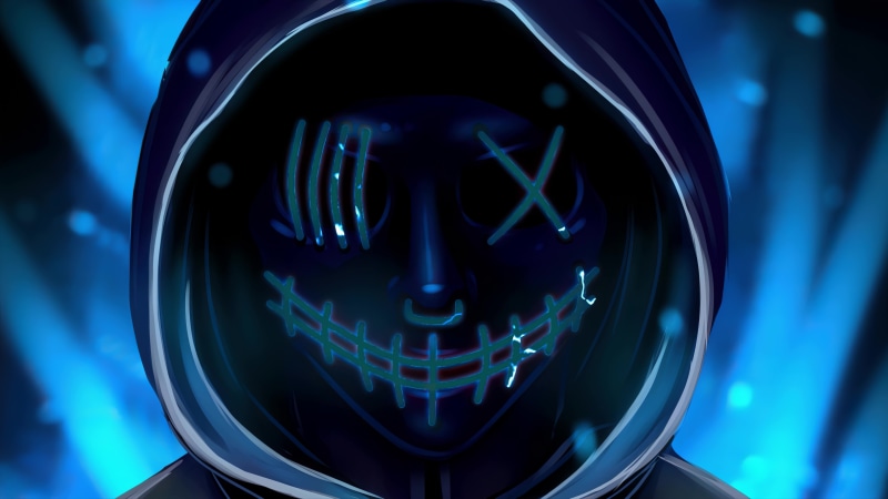 Cyberpunk Style Hoodie, Mask, Electric 8K Live Wallpaper