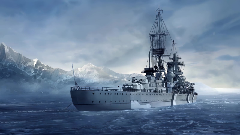 Naval Ship, Battle Cruiser, Military, War Thunder 4K Live Wallpaper