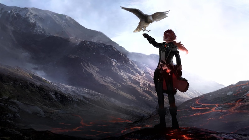 Diluc Eagle Genshin Impact Game 4K Live Wallpaper
