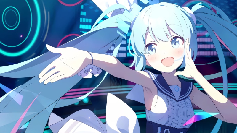 Hatsune Miku, Vocaloid, Blue Archive 4K Live Wallpaper