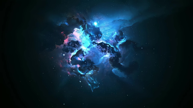 Dark Blue Galaxy Constellation Live Wallpaper