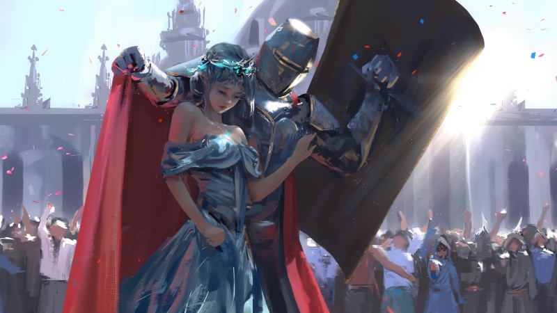 Guard Ghostblade Medieval Princess 4K Live Wallpaper