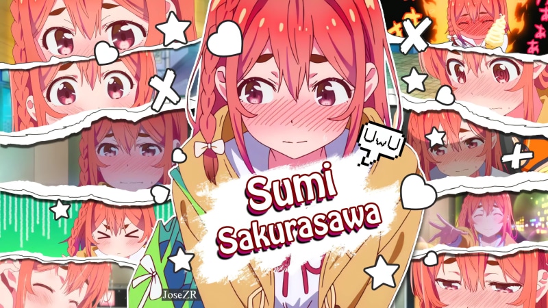 Sumi Sakurasawa, Blush, Rent a Girlfriend, Kanojo Okarishimasu 4K Live Wallpaper