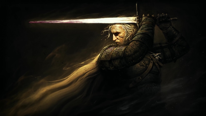 The Witcher 3: Wild Hunt, 7th Anniversary, Geralt with Sword 4K Live Wallpaper