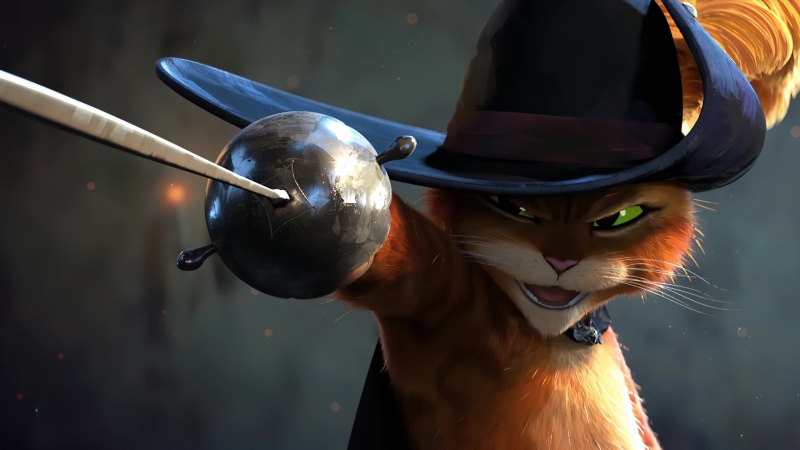 Puss in Boots: The Last Wish, Cat with Epee 4K Quality Live Wallpaper