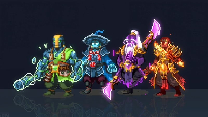 The Spirit Brothers, Dota 2 Game Pixel Art 4K Quality Live Wallpaper