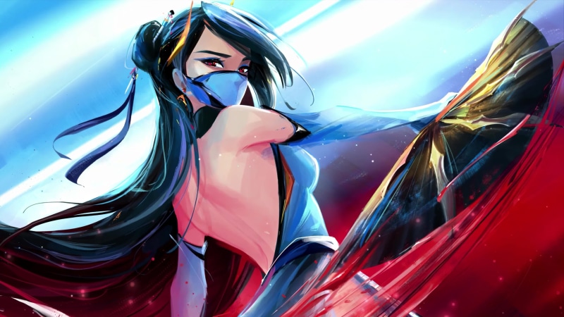 Kitana with Deadly Fan, Mortal Kombat Live Wallpaper