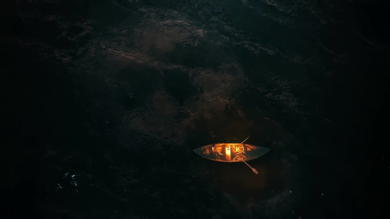 Fear Under Water, Boat, Skull 4K Live Wallpaper