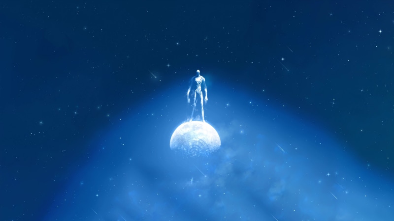 God One Punch Man, Giant Planet, Shooting Star 4K Live Wallpaper