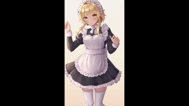 Beautiful maid girl for android Live Wallpaper