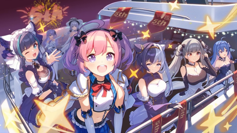 Happy girls from Azur Lane 4K Live Wallpaper