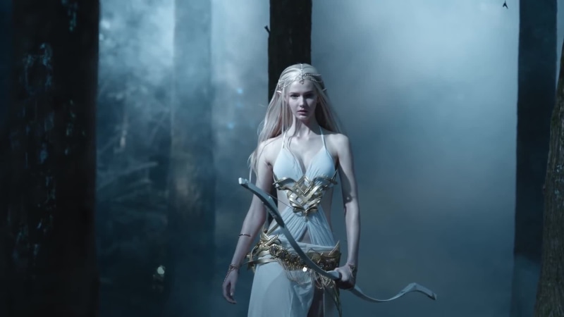 Dawn of Creation elf with a bow Live Wallpaper