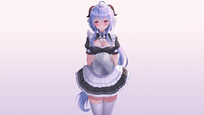 Guan Yu as Maid Genshin Impact Live Wallpaper