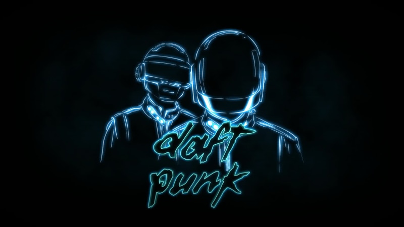Daft Punk Glowing Live Wallpaper