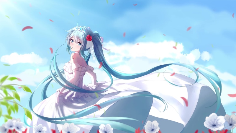Flower marriage Miku Live Wallpaper